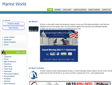 Tablet Screenshot of marine-world.com